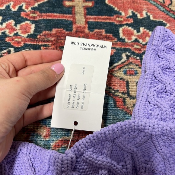 NWT AKNVAS Jodie Top in Purple size medium - Picture 6 of 8
